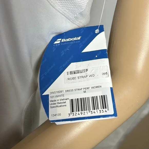 Exercise dress,sport dress,tennis dress,activewear white,NWT , vtg tag - Picture 8 of 14